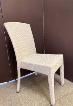 SEDIE sedia in rattan bianca