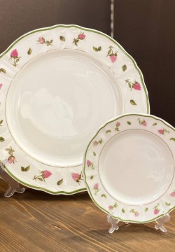 SET SOTTOPIATTO E PIATTINO PANE set Sun falda a fiori