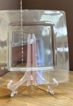 SOTTOPIATTI sottopiatto in vetro quadrato