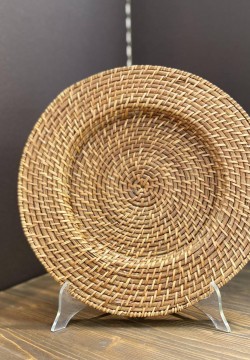 SOTTOPIATTI sottopiatto in vimini marrone