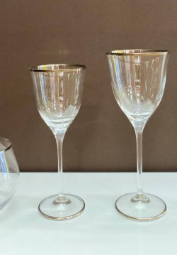 BICCHIERI bicchieri modello Tuscany filo platino