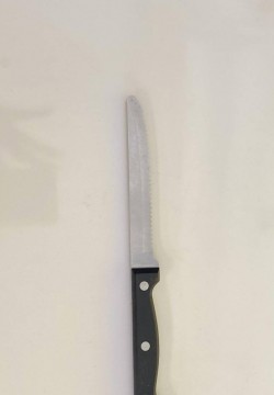 POSATE coltello bistecca con manico in plastica