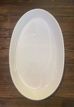 VASSOI SERVIZIO IN PORCELLANA pirofila ovale in porcellana