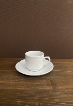 ATTREZZATURA PER BUFFET set tazzina caffè e piattino modello Flora