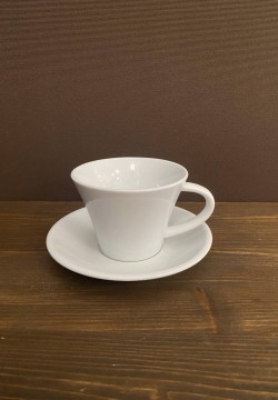 ATTREZZATURA PER BUFFET set tazzina té e piattino modello TT liscio